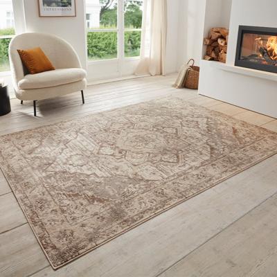 Vloerkleed Vintage Sand - Beige maat: 200x80cm - materiaal: Polypropyleen - Dekbed-Discounter.nl