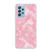 Abstract Painting Pink: Samsung Galaxy A73 Transparant Hoesje
