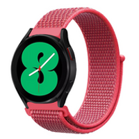 Sport Loop nylon bandje - Donkerroze - Samsung Galaxy Watch 3 - 45mm - thumbnail