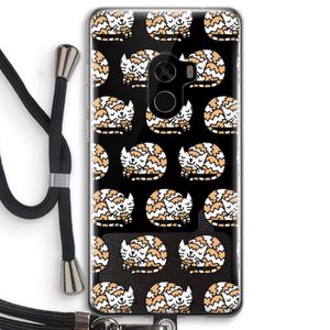 Slapende poes: Xiaomi Mi Mix 2 Transparant Hoesje met koord