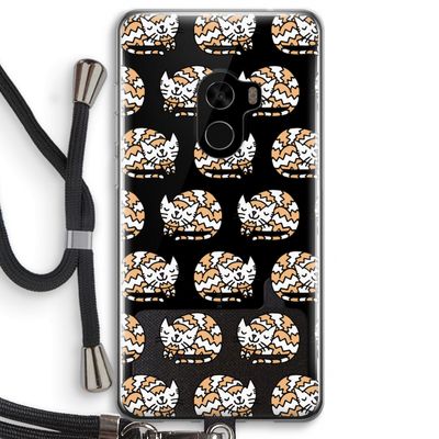 Slapende poes: Xiaomi Mi Mix 2 Transparant Hoesje met koord