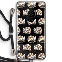 Slapende poes: Xiaomi Mi Mix 2 Transparant Hoesje met koord Slapende poes: Xiaomi Mi Mix 2 Transparant Hoesje met koord
