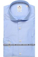Pure Slim Fit Overhemd lichtblauw, Effen - thumbnail
