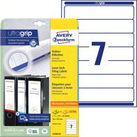 Avery-Zweckform Ordneretiketten L4760-25 38 x 192 mm Papier Wit Permanent hechtend 210 stuk(s) - thumbnail