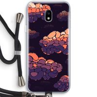 Patroon Wolken: Samsung Galaxy J3 (2017) Transparant Hoesje met koord
