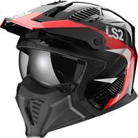 LS2 Helmet of606 drifter triality xxl black/red