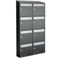Allux Flow Set 2-Breed, 4-Hoog Met Dak Antraciet - 40040065_2x4d