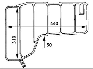 Expansietank, koelvloeistof CRT38000S