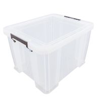 Allstore Opbergbox - 48 liter - Transparant - 49 x 44 x 31 cm   - - thumbnail