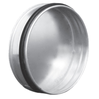 Deksel Met Afdichtingsrubber Voor Spirobuis Ø 125mm