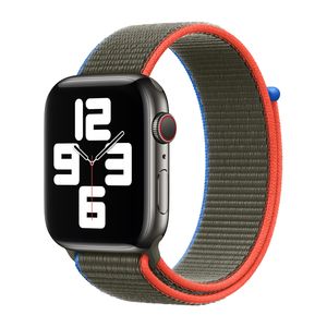Apple origineel Sport Loop Apple Watch 42mm / 44mm / 45mm / 49mm Olive - MJG13ZM/A