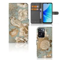 Hoesje voor PPO A57 | A57s | A77 4G Vintage Bird Flowers | Portemonnee hoesje