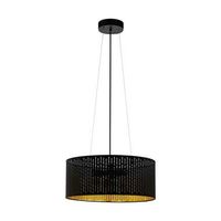EGLO hanglamp 3-lichts Varillas - zwart/goud - Leen Bakker - thumbnail