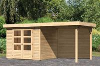 Woodfeeling | Tuinhuis Askola 3 met Overkapping 2,4 en Achterwand | Onbehandeld - thumbnail