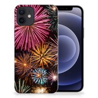 iPhone 12 | 12 Pro (6.1") Silicone Back Cover Vuurwerk - thumbnail