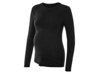 esmara Dames zwangerschapsshirt met lange mouwen (L (44/46), Zwart)