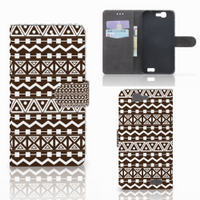Huawei Ascend G7 Telefoon Hoesje Aztec Brown - thumbnail