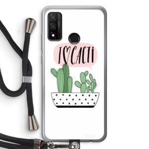 I love cacti: Huawei P Smart (2020) Transparant Hoesje met koord