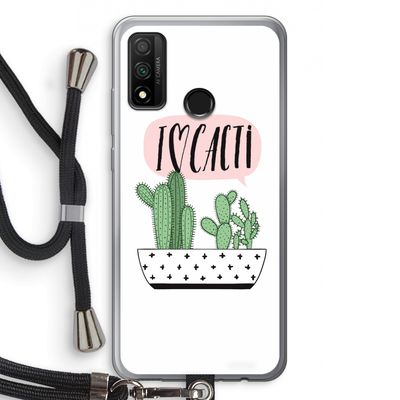 I love cacti: Huawei P Smart (2020) Transparant Hoesje met koord
