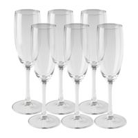 Champagne glazen - 180 ml - set van 6 Champagne glazen - 180 ml - set van 6