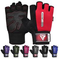 RDX Sports Fitness Handschoenen W1 - Met open vingertoppen Groen - M - thumbnail