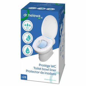 Hygiënische opvangzakken voor toilet | Dr Helewa | Verpakking 20 stuks | Sluitbaar | DH1020