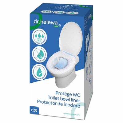 Hygiënische opvangzakken voor toilet | Dr Helewa | Verpakking 20 stuks | Sluitbaar | DH1020
