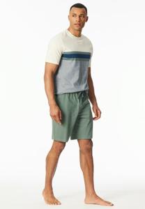 Schiesser Schiesser Pyjama Short khaki 182607 50/M