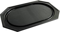 Cateringschaal, uit gerecycleerd PET, ft 35 x 25 cm, zwart, pak van 10 stuks