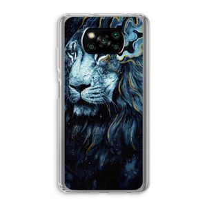 Darkness Lion: Xiaomi Poco X3 NFC Transparant Hoesje