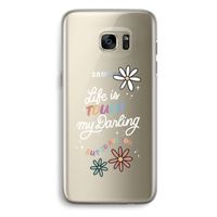 Tough Life: Samsung Galaxy S7 Edge Transparant Hoesje Tough Life: Samsung Galaxy S7 Edge Transparant Hoesje