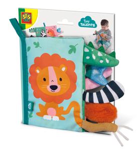 SES Creative Tiny Talents Sensory soft dierenstaarten boek