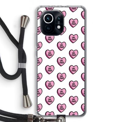 GIRL POWER: Xiaomi Mi 11 Transparant Hoesje met koord