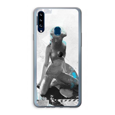 I will not feel a thing: Samsung Galaxy A20s Transparant Hoesje