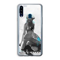 I will not feel a thing: Samsung Galaxy A20s Transparant Hoesje
