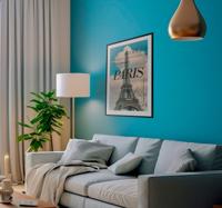 Parijs ansichtkaart poster woonkamer