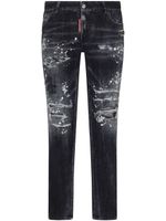 DSQUARED2 jean à effet taches de peinture - Noir