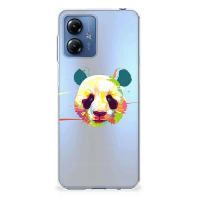Motorola Moto G14 Telefoonhoesje met Naam Panda Color Motorola Moto G14 Telefoonhoesje met Naam Panda Color