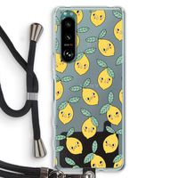 Citroenen: Sony Xperia 5 III Transparant Hoesje met koord