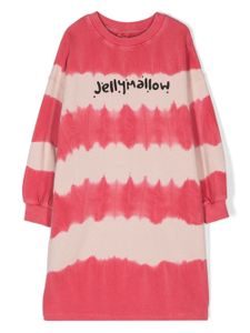 JELLYMALLOW robe-sweat à imprimé tie dye - Rose