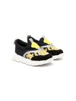 Versace Kids baskets Barocco Medusa sans lacets - Noir