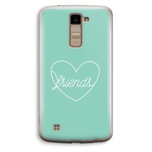 Friends heart pastel: LG K10 (2016) Transparant Hoesje