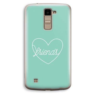 Friends heart pastel: LG K10 (2016) Transparant Hoesje