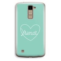 Friends heart pastel: LG K10 (2016) Transparant Hoesje