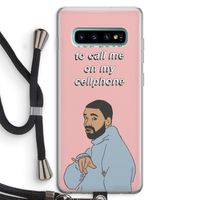 Hotline bling: Samsung Galaxy S10 Plus Transparant Hoesje met koord