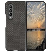 Samsung Galaxy Z Fold3 5G Hybrid Case - Koolstofvezel - Zwart