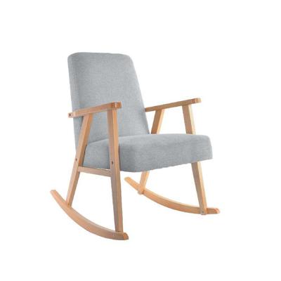 Schommelstoel DKD Home Decor Hemelsblauw Natuurlijk Hout Beukenhout Hout MDF 81 x 58 x 90 cm
