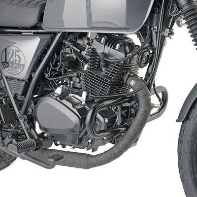 GIVI Valbeugel, Valbeugels voor de moto, TN9610 Zwart gepoedercoat staal onderzijde