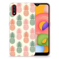 Samsung Galaxy A01 | Siliconen Case | Ananas