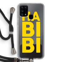 Habibi Blue: Samsung Galaxy M31 Transparant Hoesje met koord Habibi Blue: Samsung Galaxy M31 Transparant Hoesje met koord